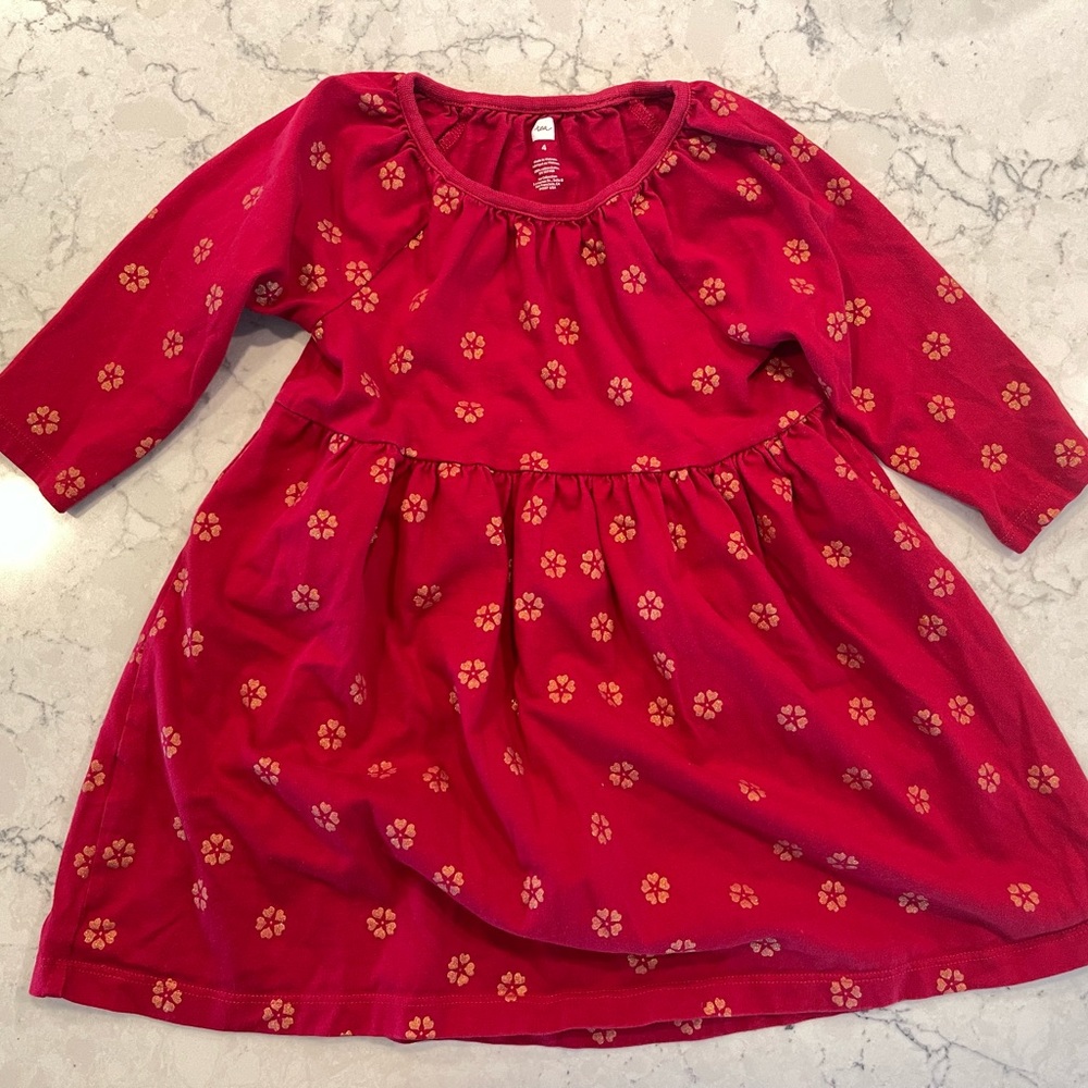 Uzu-uzu babydoll dress Tea Collection size 4